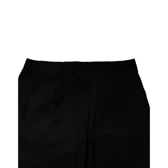 Dolce & Gabbana Black Cotton Stretch Mid Waist Bermuda Shorts Mens Shorts